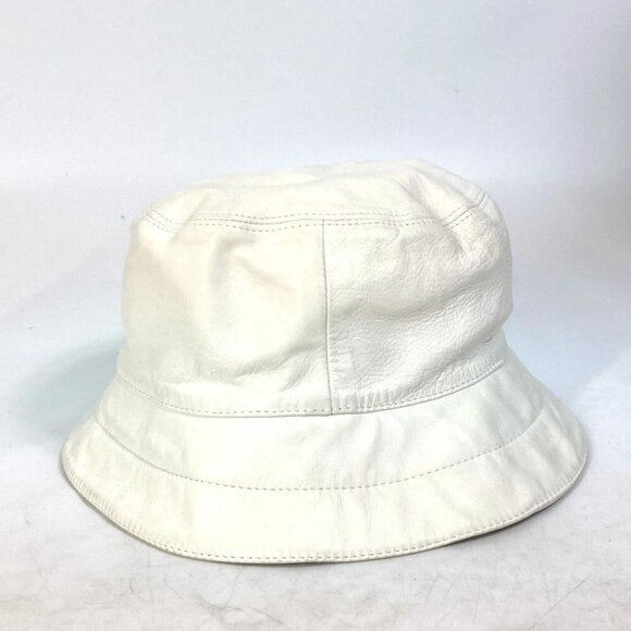 LOUIS VUITTON cup hat bucket hat Leather White - Picture 4 of 14